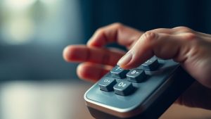 Mână apelând numărul de urgență medicală.