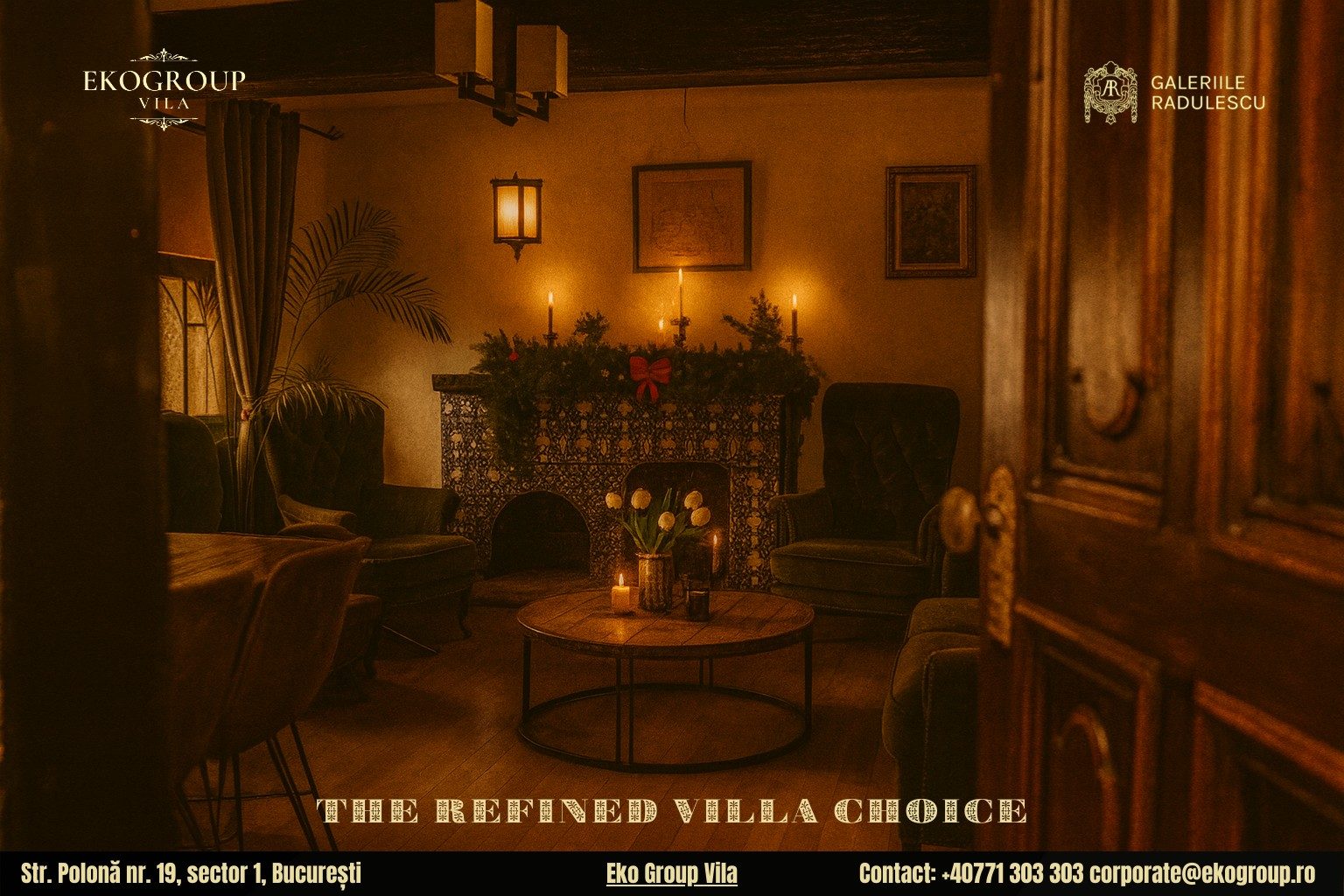 Destinații de Crăciun în București: Eleganța și Nostalgia Crăciunului anilor ’30 la Eko Group Vila